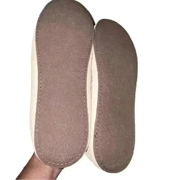 Women’s Tan L.L Bean‎ Fleece Lined Indoor/Outdoor Ballet Flat Slippers, NEW!! 8 - Picture 2 of 5